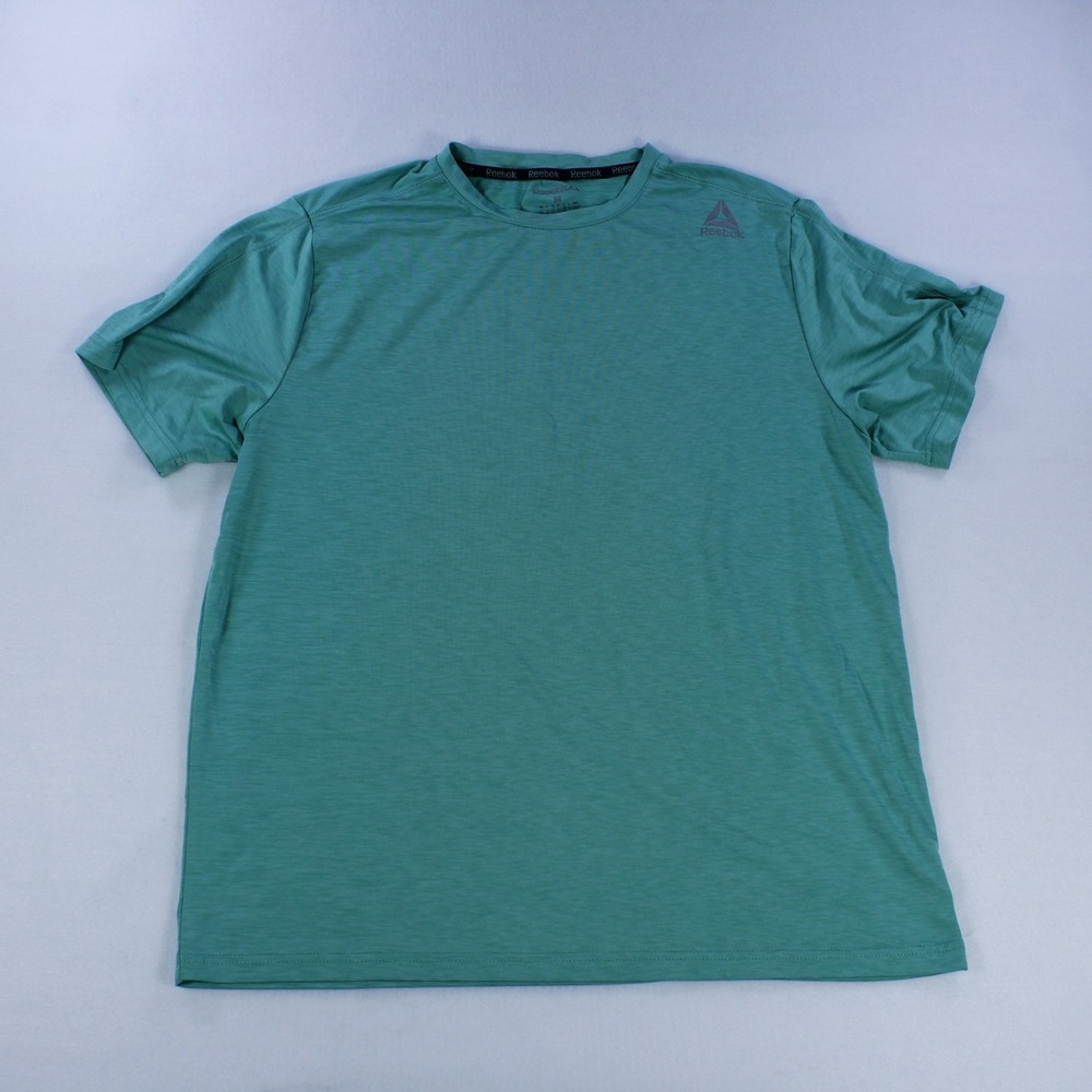 Reebok Men's Sports T-Shirt - Size M - Heathered Green - Excellent Condition